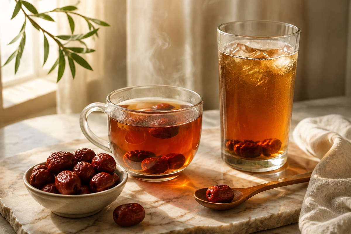Two Ways to Enjoy Jujube Tea